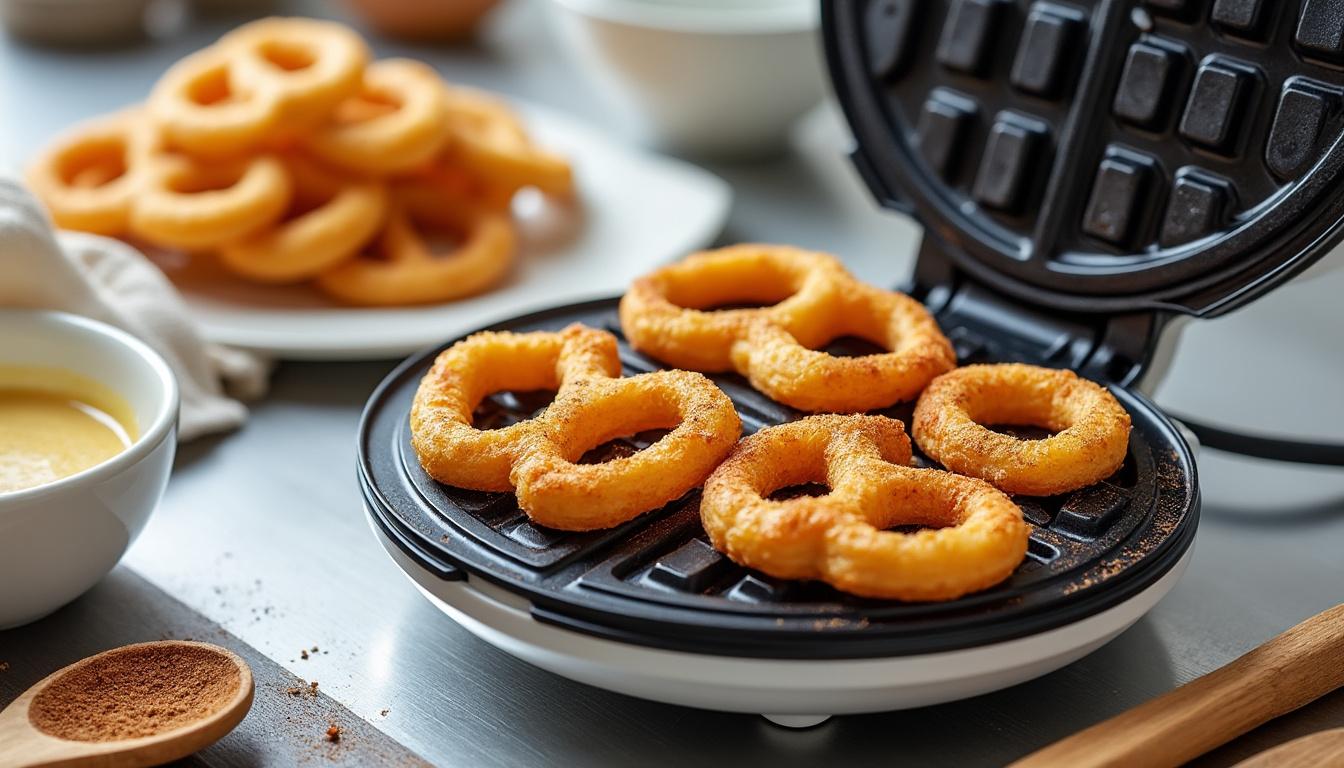 découvrez le gaufrier à churros, l'appareil idéal pour préparer des churros délicieux et sains sans friture. profitez de gourmandises légères et croustillantes facilement à la maison.