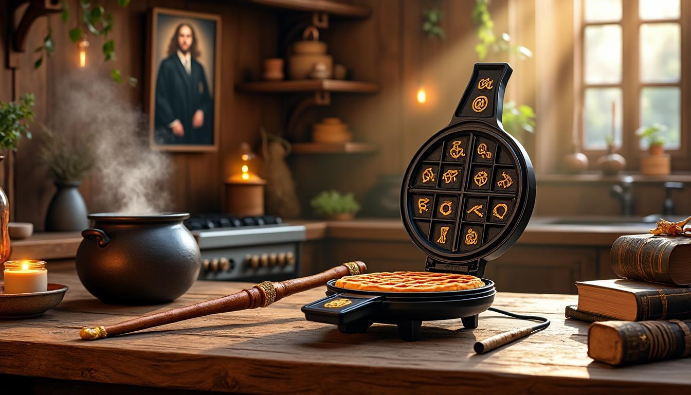 découvrez le gaufrier harry potter et apportez une touche magique à vos petits-déjeuners avec des gaufres ensorcelantes inspirées de l'univers de la célèbre saga.