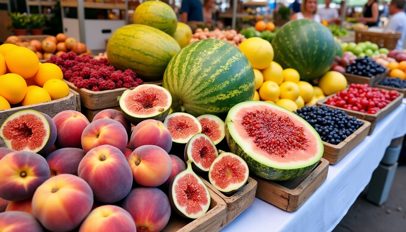 découvrez les fruits et légumes d'août pour faire le plein de vitamines et profiter pleinement de l'été avec des produits frais et de saison.